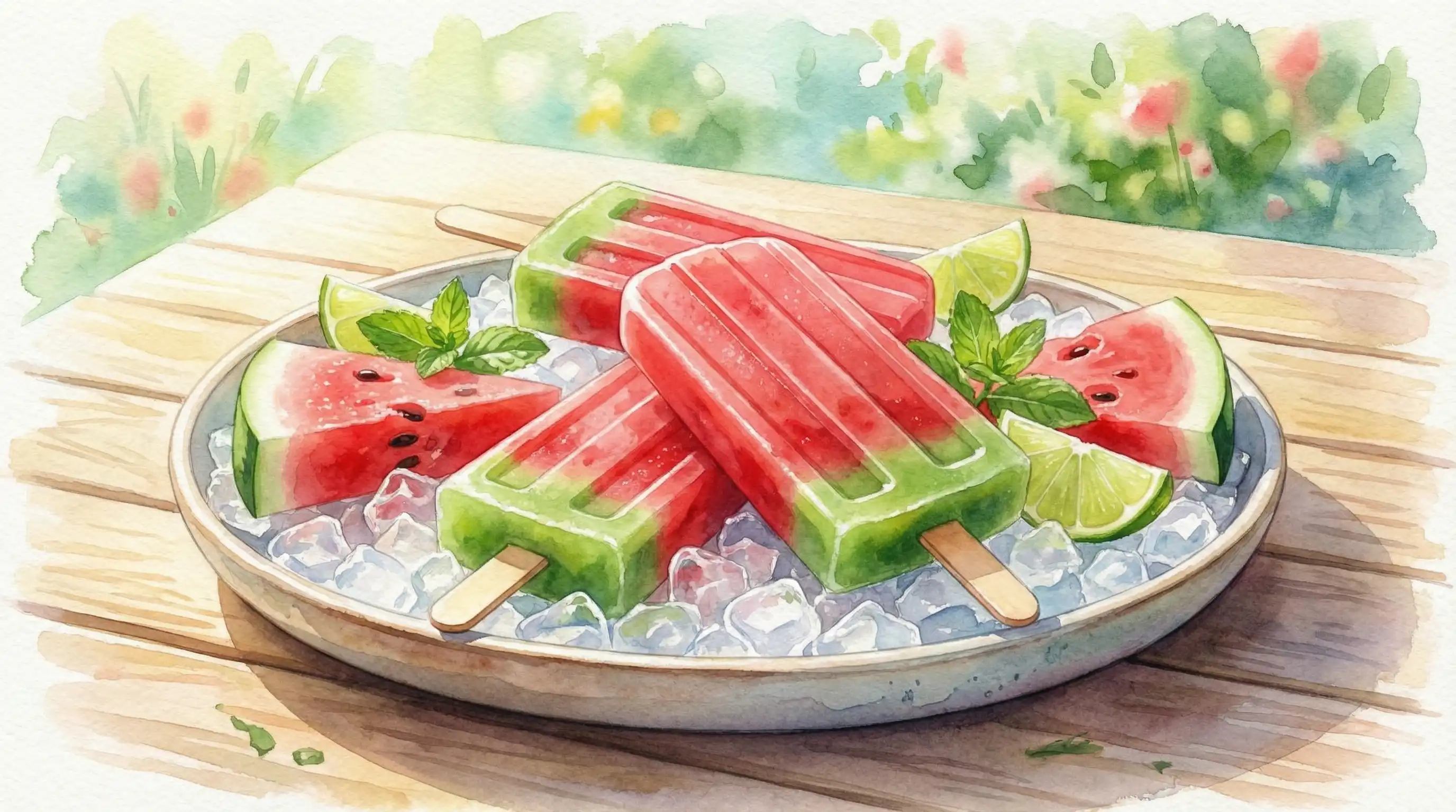 西瓜冰棍夏日甜品 - 吃瓜爆料